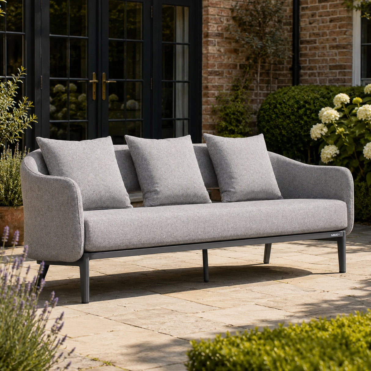 VELORA Aluminium Outdoor 3-Seater Sofa