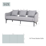 VELORA Aluminium Outdoor Sofa Set with TALARA Coffee Table