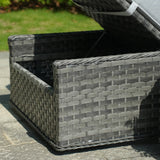 Outdoor Wicker Chaise Lounge (PAL-1128-GR)