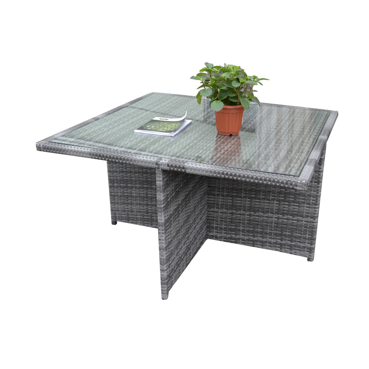 4-Seat Cube Outdoor Dining Table (PAD-3233B-Table)