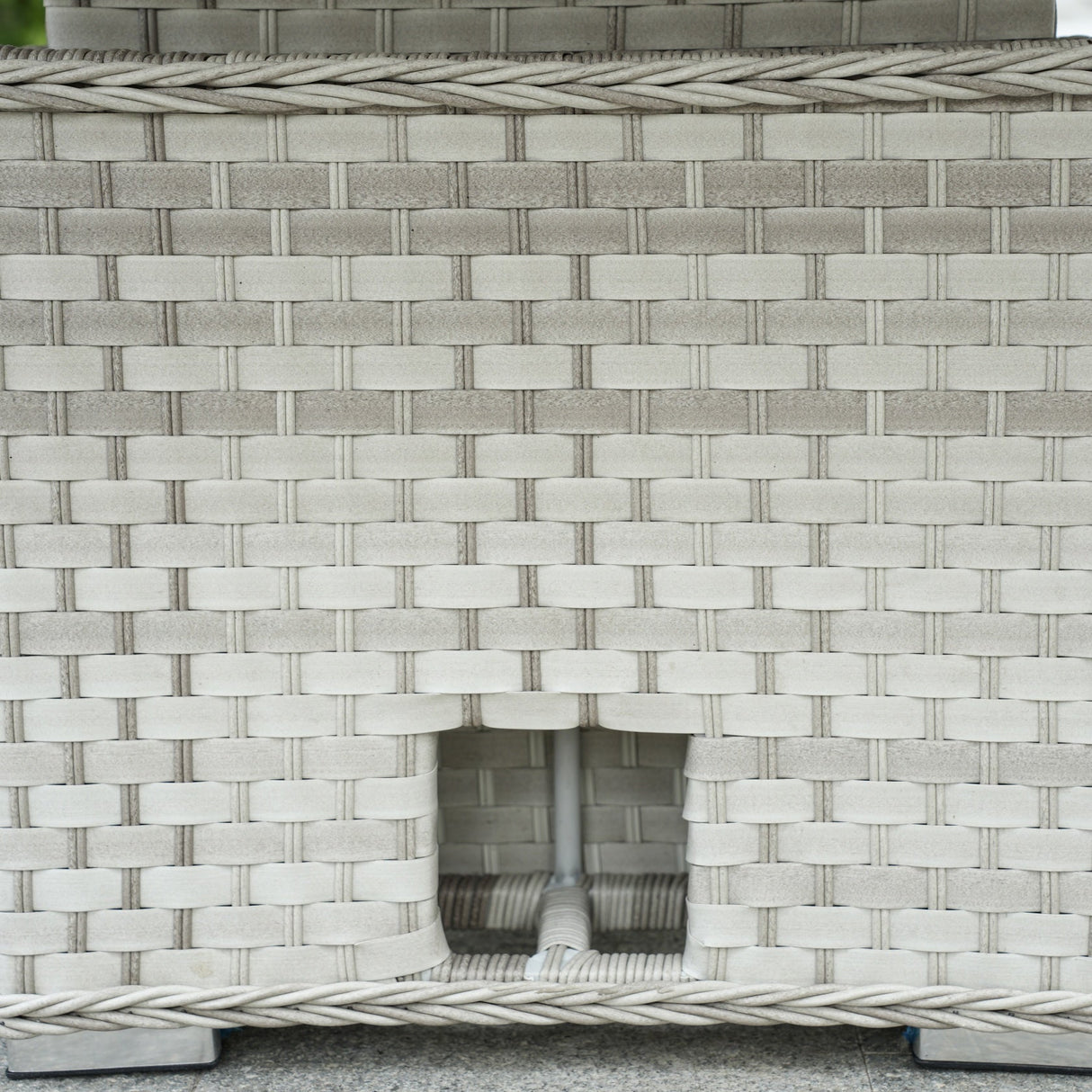 8-Piece PE Rattan Aluminum Corner Conversation Sofa Set with Adjustable Lift Table PAS-16002B-SET