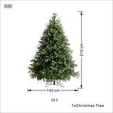 Lush Full Green Artificial Christmas Tree - Realistic Xmas Tree for Festive Home Decoration, 7ft/8ft/9ft