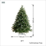 Lush Full Green Artificial Christmas Tree - Realistic Xmas Tree for Festive Home Decoration, 7ft/8ft/9ft