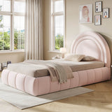 3ft Single Velvet Ottoman Bed - Upholstered Storage Bed with Headboard, Pink