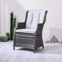Ravenna Outdoor Wicker Armchairs with Cushions Set of 2 Weather-Resistant Patio Chairs (PAC-010)