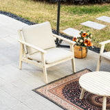 4-Piece Wood Outdoor Sofa Set – 4-Seater