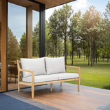 SOLARA 4-Piece Wood Outdoor Sofa Set - 4-Seater