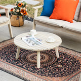 4-Piece Wood Outdoor Sofa Set – 4-Seater