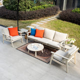 5-Piece Wood Outdoor Sofa Set – 5-Seater