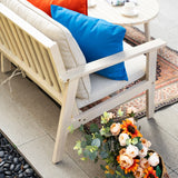 5-Piece Wood Outdoor Sofa Set – 5-Seater