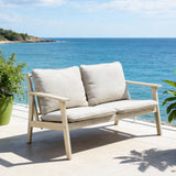 Solid Wood 2-seater Sofa