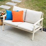 Solid Wood 2-seater Sofa