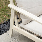 Solid Wood 2-seater Sofa