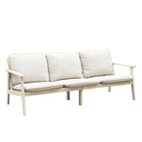 Solid Wood 3-Seater Sofa