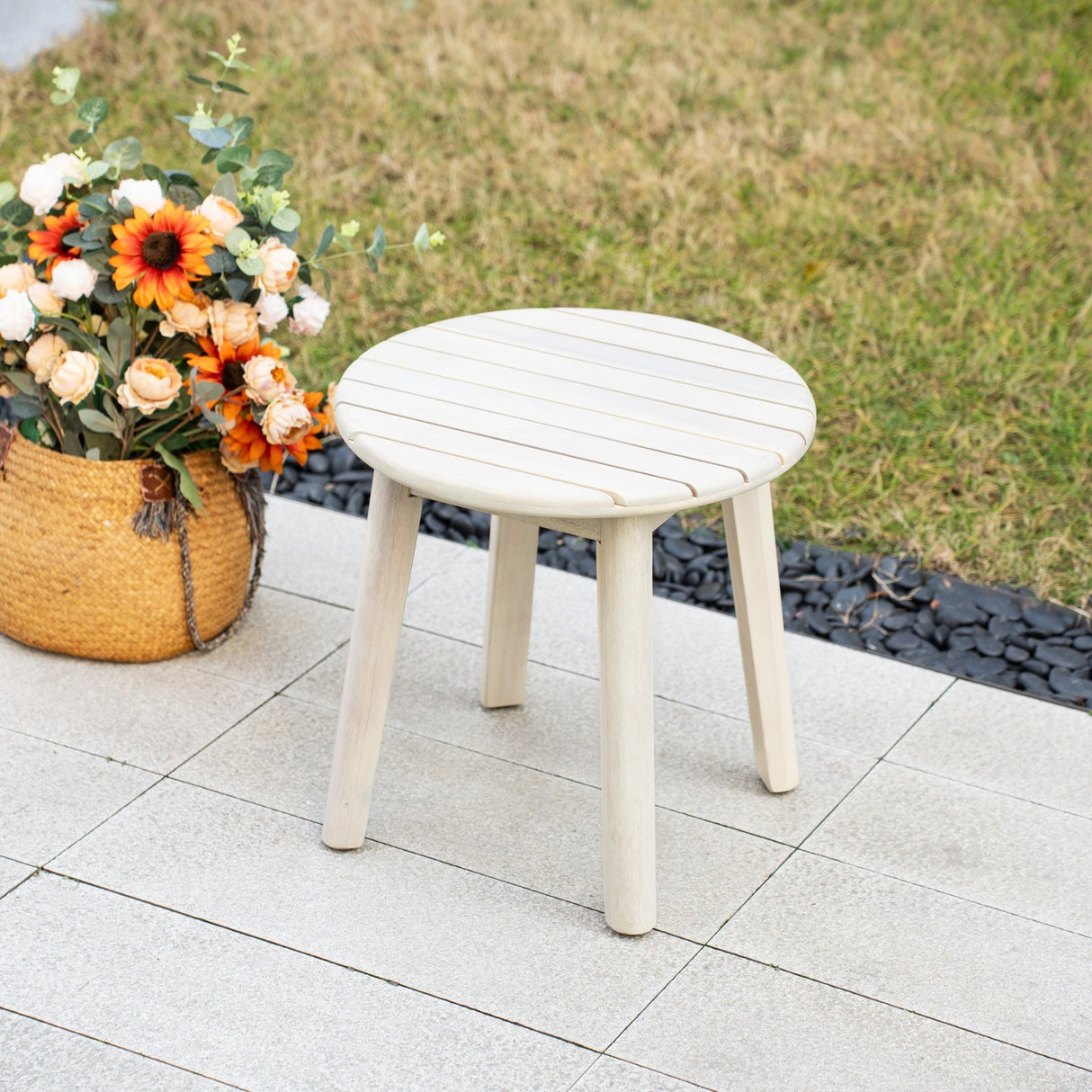 Solid Wood Side Table