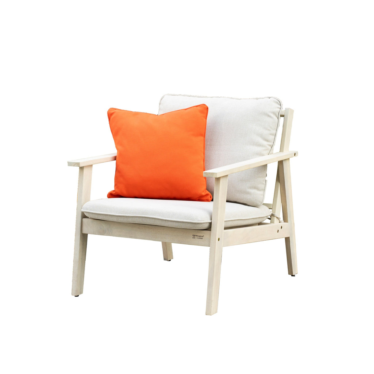 Solid Wood Single Seater Sofa Set of 2
