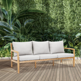 SOLARA Solid Wood 3-Seater Sofa