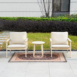 Wood Outdoor Bistro Sofa Set – 3-Piece