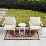 Wood Outdoor Bistro Sofa Set – 3-Piece