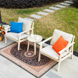 Wood Outdoor Bistro Sofa Set – 3-Piece