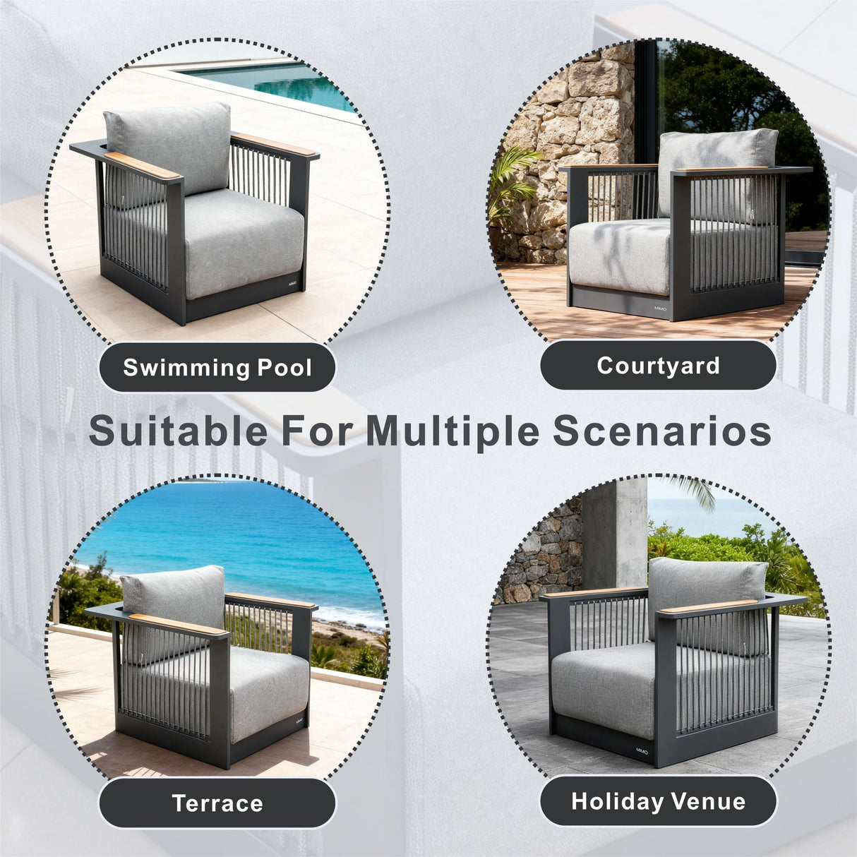 TALARA Aluminium Outdoor Armchair