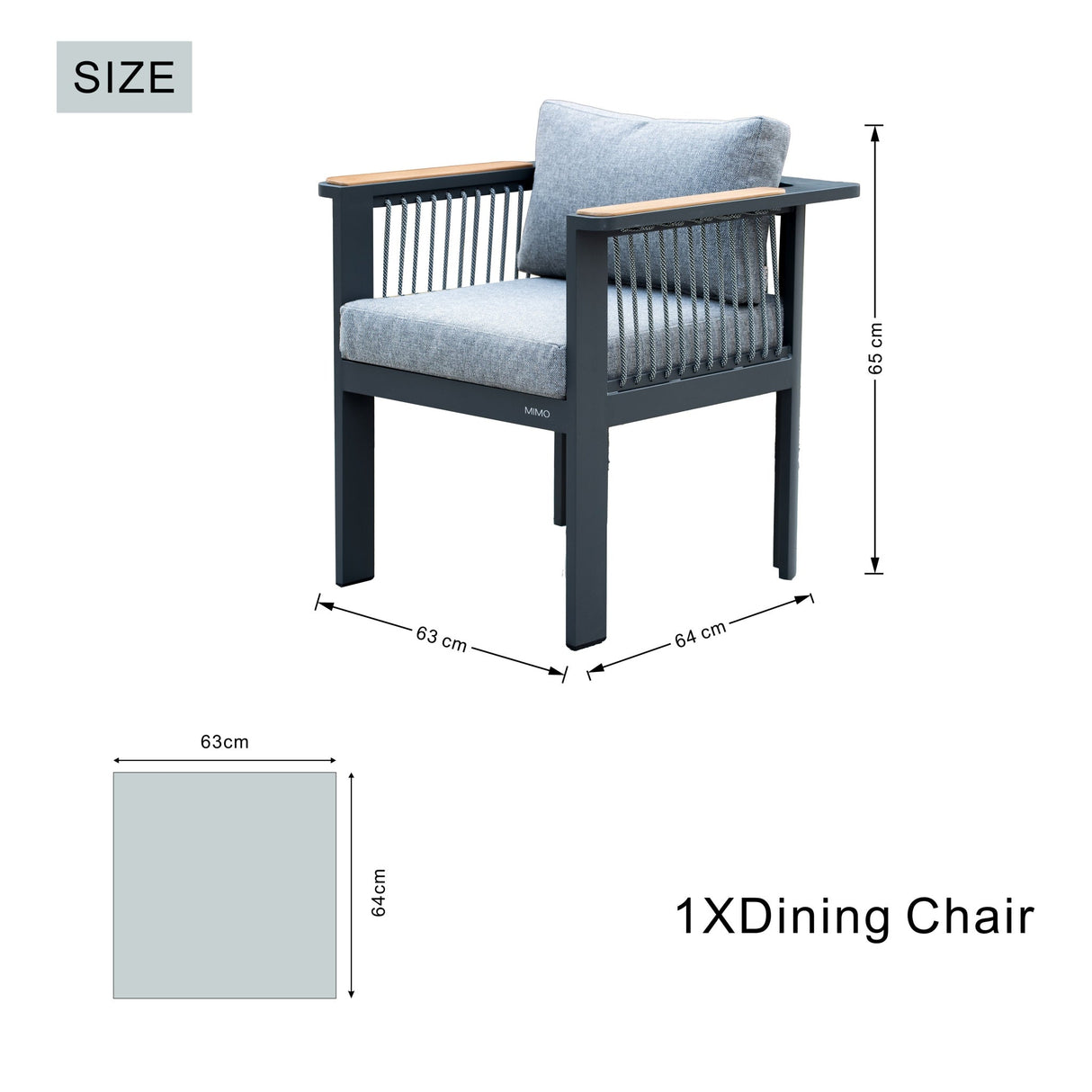 TALARA Aluminium Outdoor Dining Chair