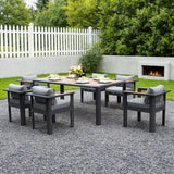TALARA Aluminium Outdoor Dining Set (6-Seater)
