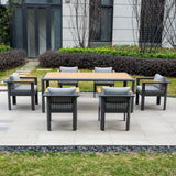 TALARA Aluminium Outdoor Dining Set (6-Seater)
