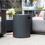 VAREL 4-Piece Sofa Set with LYRIN Fire Pit Table (2 Armchairs + 2-Seater)