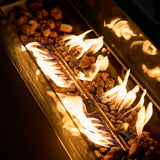 VAREL 4-Piece Sofa Set with ZENITH Fire Pit Table (2 Armchairs + 3-Seater)