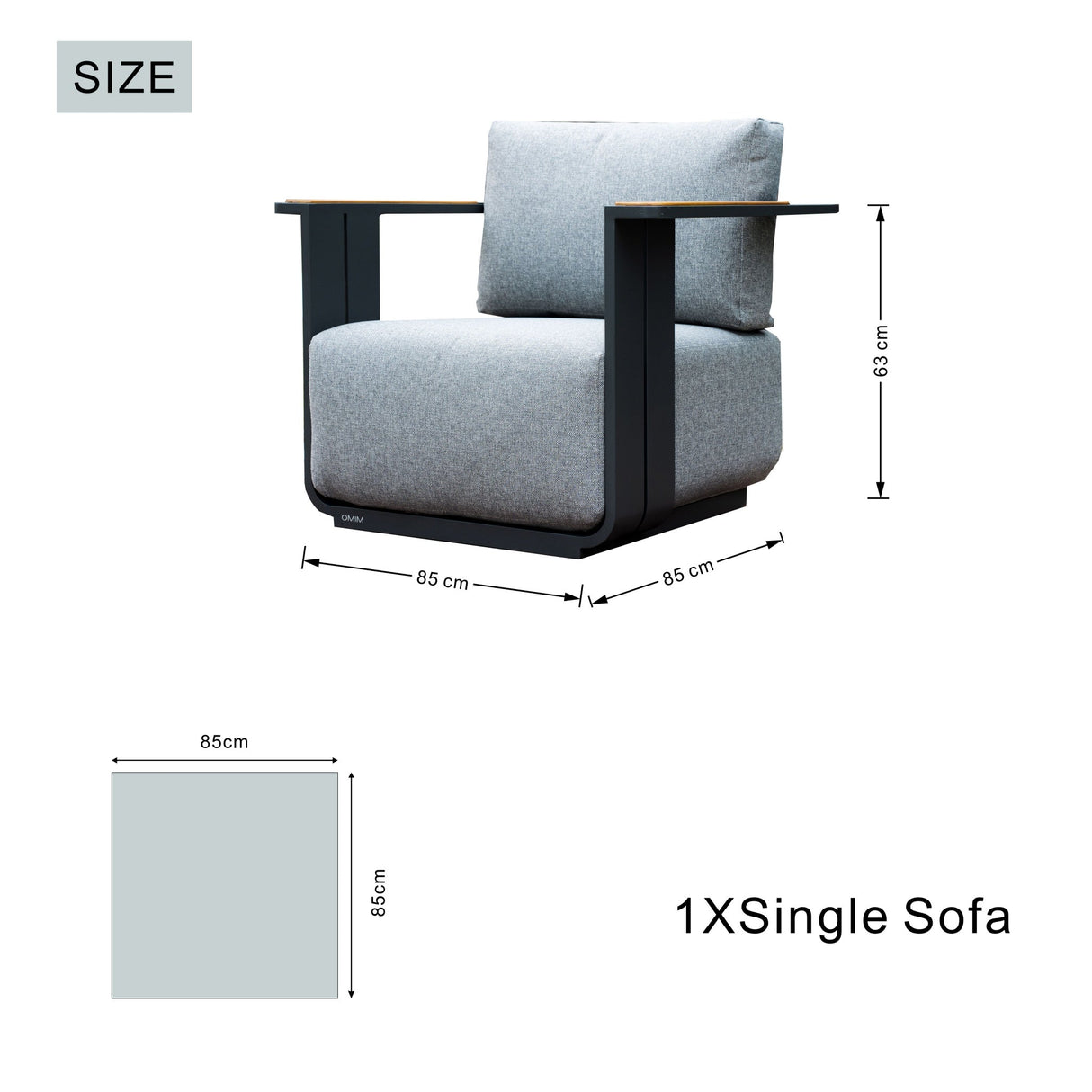 VAREL 4-Piece Sofa Set with ZENITH Fire Pit Table (2 Armchairs + 3-Seater)