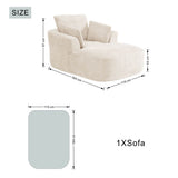SOFTY Compressed Indoor Lounge Sofa Chair - Beige