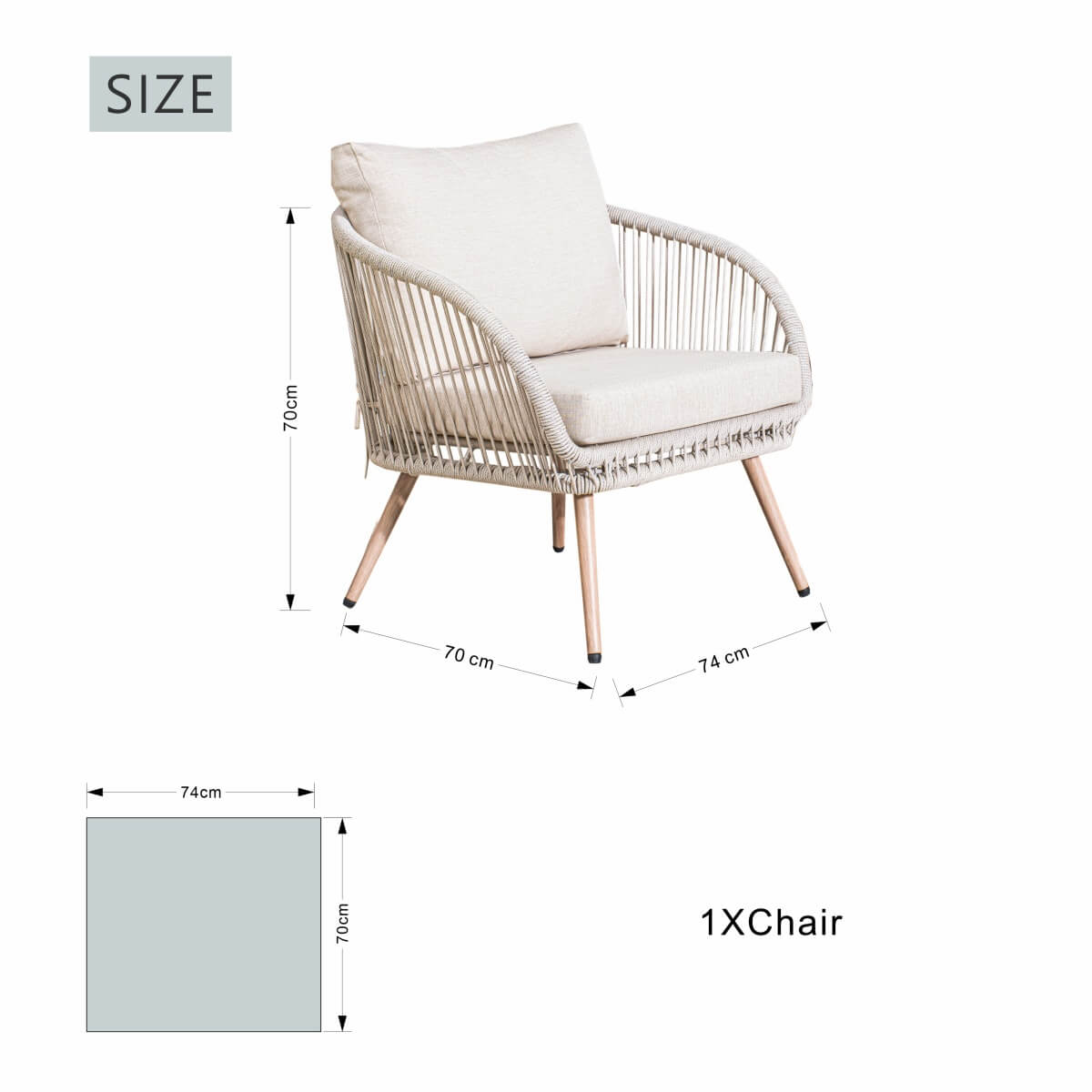 Outdoor Metal Bistro Set - Garden Furniture for Small Spaces