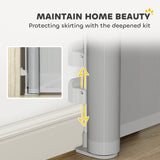 Retractable Stair Gate, Extends Up to 180cm Wide, Grey