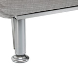 Single Sofa Bed, Foldable 1 Person Sleeper Lounge with Pillow, Grey