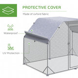 Walk in Chicken Run with Roof for 4-6 Chickens, Wood