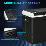 50L Car Refrigerator, Portable Compressor Freezer for Camping, Driving, Picnic, Electric Black