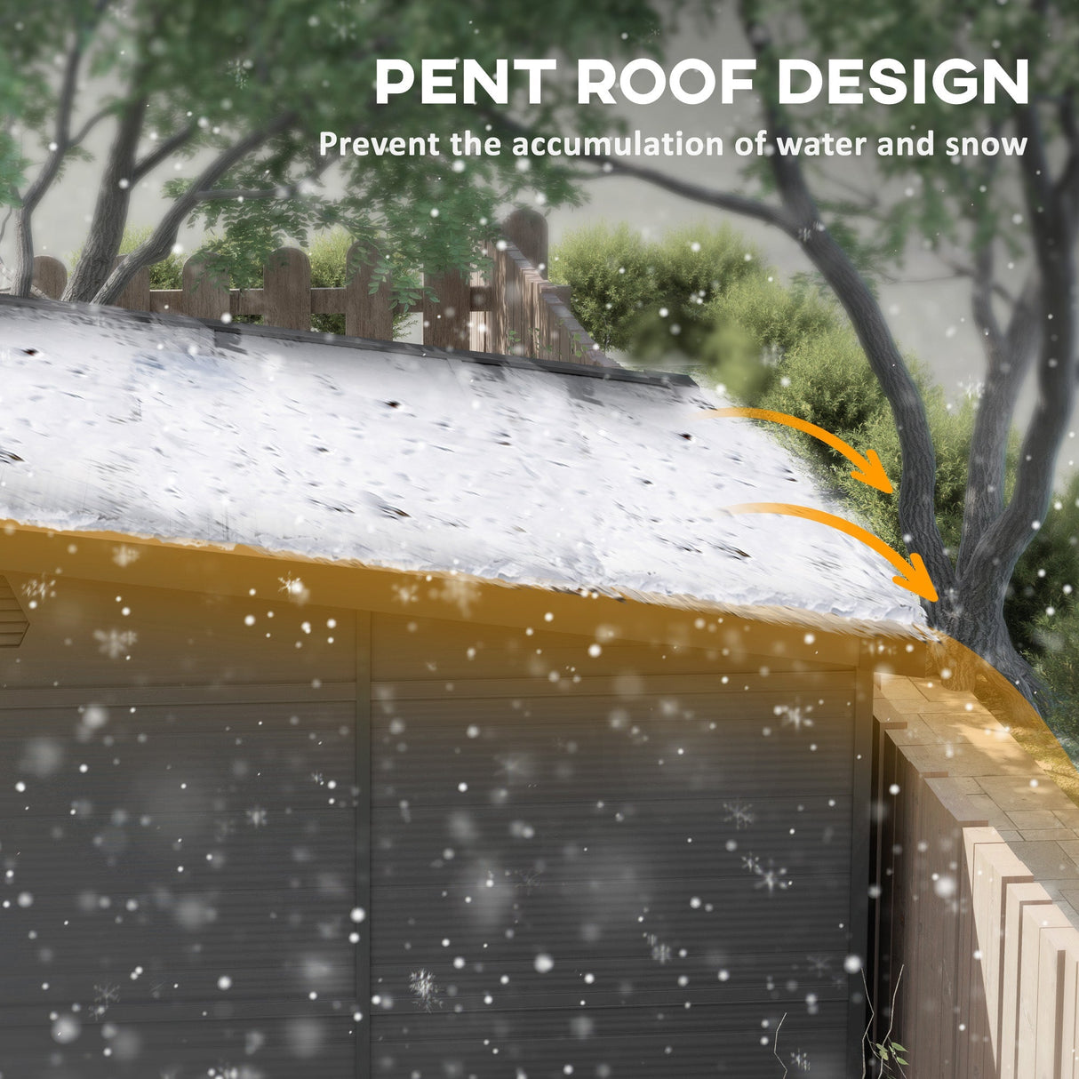 Outdoor Storage Shed 6 x 6ft with Windows and Air Vents, Dark Grey