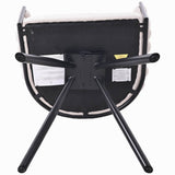 Velvet Swivel Dining Chair - Upholstered Armchair for Living Room, Beige