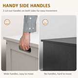 Storage Chest, Modern Storage Trunk with Safety Hinges, White