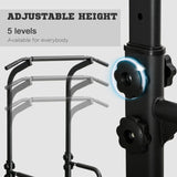 Power Tower Dip Station Pull Up Bar, Adjustable Height Home Gym, Multi-Function