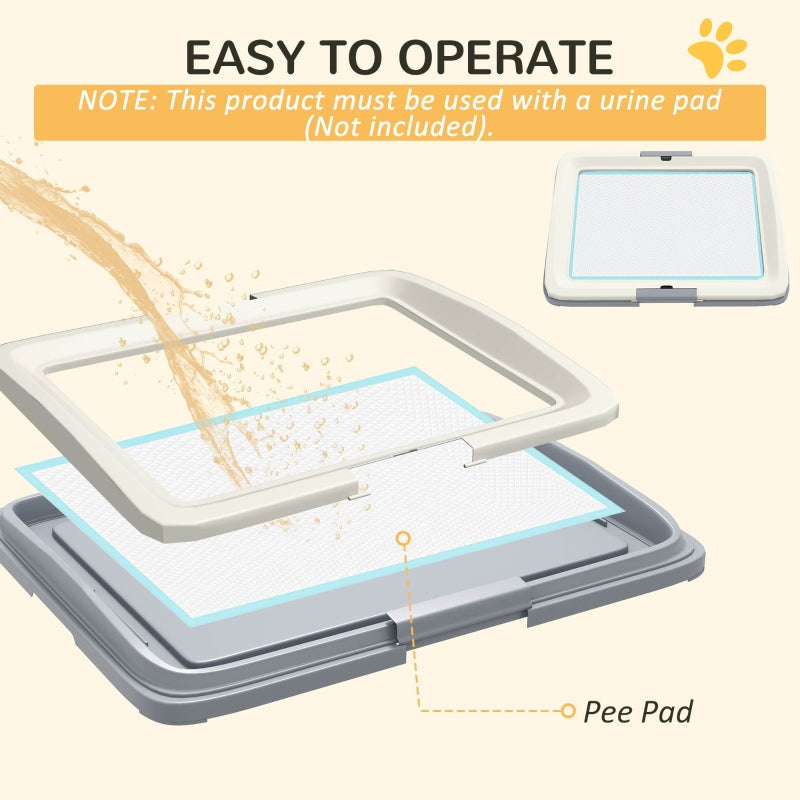 Dog Toilet Tray for Training, Indoor Outdoor, 63 x 49 x 6cm