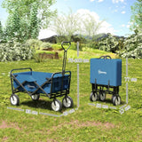 90L Folding Festival Trolley – Adjustable Handle, Portable Camping & Outdoor Cart