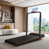 Folding Treadmill with Handrail – Adjustable Incline 1–10 km/h, Low Noise Running Machine for Home & Office with LED Display