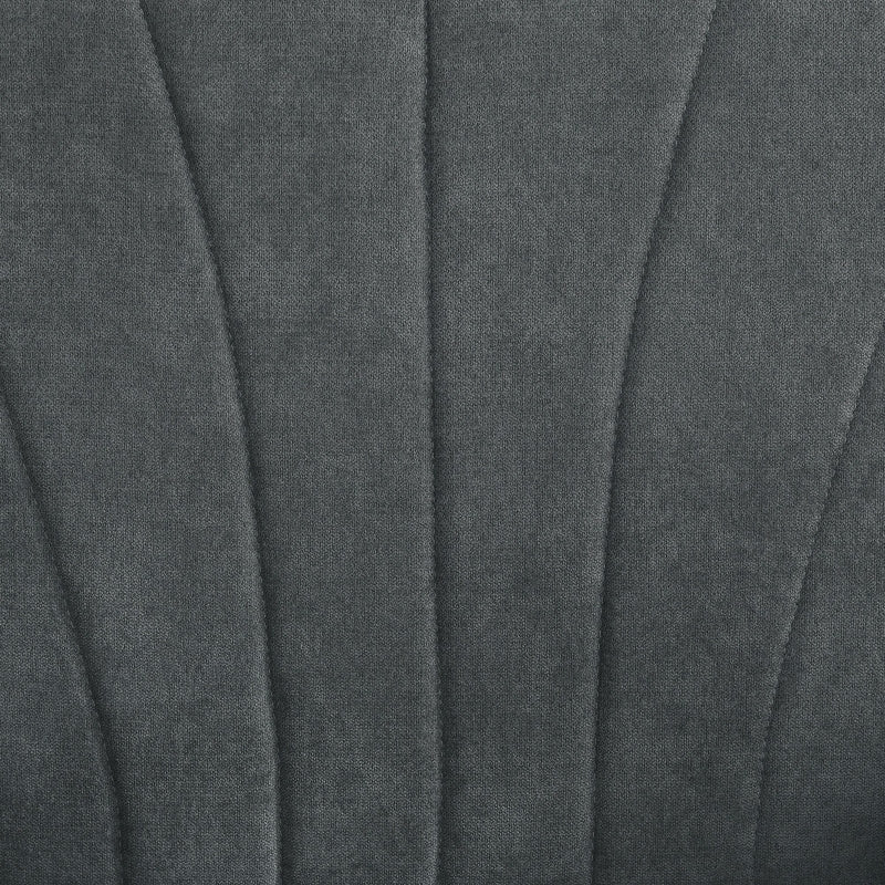 Upholstered Accent Chair, Rolled Arms Wood Legs, Grey