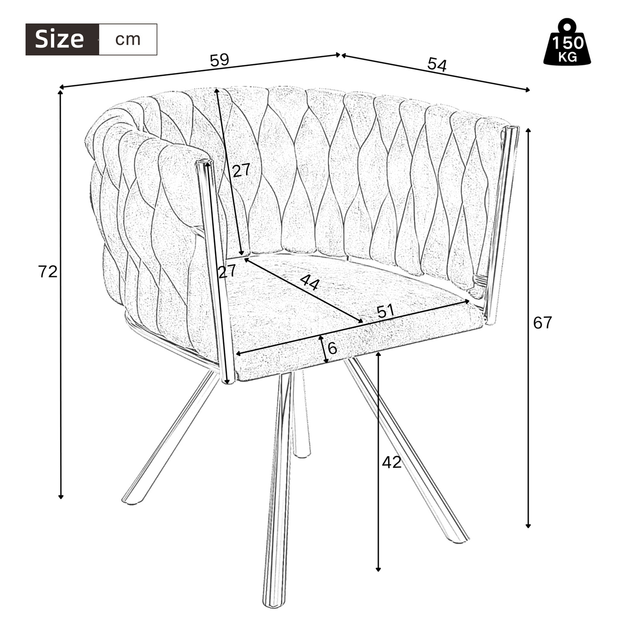 velvet dining chair, single light luxury living room bedroom swivel chair, Leisure swivel chair with four metal support legs, Gray,(OLD SKU:WF310505AAG)