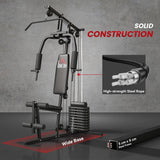 Multifunction Home Gym Machine with 45kg Weight Stacks for Strength Training