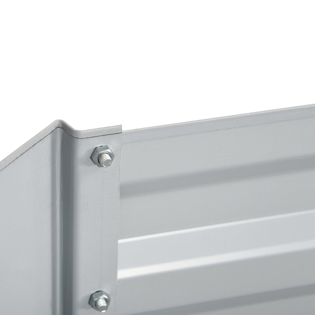 Raised Beds, Outdoor Planters 180 x 90 x 59 cm, Light Grey Galvanised Steel