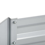 Raised Beds, Outdoor Planters 180 x 90 x 59 cm, Light Grey Galvanised Steel