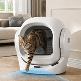 68L Smart Automatic Cat Litter Box with App Control - Self-Cleaning Litter Tray with 8L Waste Bin, Infrared Safety Sensor & Quiet Operation